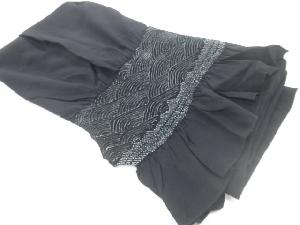 正絹　絞り波模様男物兵児帯